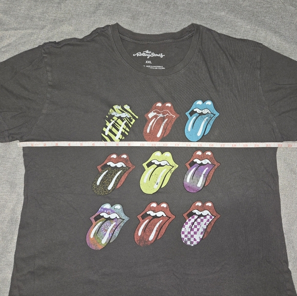 Rolling Stones Women's T-shirt Multi-colored Logos Size XXL - Picture 3 of 6
